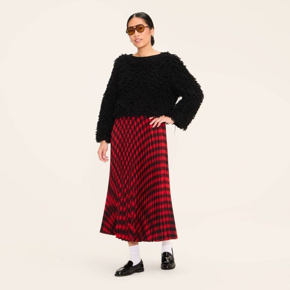 Women's Loopy Yarn Crewneck Pullover Sweater - Woolrich Black M